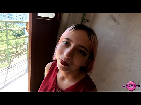 ❤️ Student Sucks a Stranger Sensually in the Backstreet - Face Cumming Σεξ ❤